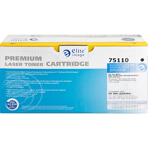 Elite Image Remanufactured Toner Cartridge - Alternative for HP 49A (Q5949A) 2500 Pages (75110)