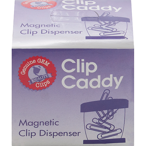 Gem Office Products Paper Clip Dispenser Plastic - Black - 1 Each (700B)