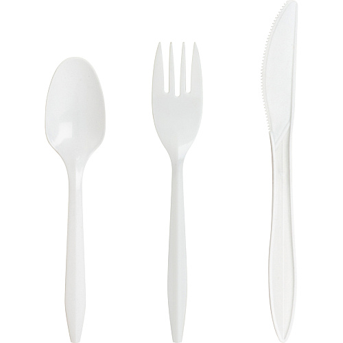 Genuine Joe Medium-weight Forks White - 1000 / Carton (GJO20000)