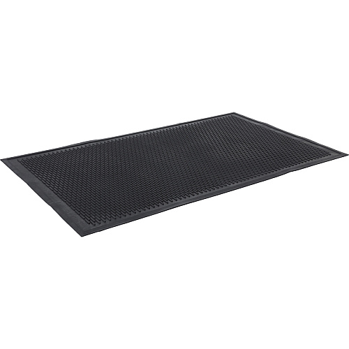 Genuine Joe Clean Step Scraper Floor Mats Outside Entrance, Outdoor - 60" Length x 36" Width - Rubber - Black - 1 Each (GJO70367)