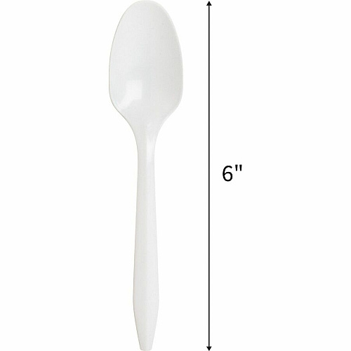 Genuine Joe Medium-weight Spoons White - 1000 / Carton (GJO20002)