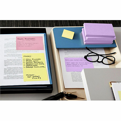 Post-it&reg; Notes Value Pack 2160 - 1 1/2" Flag/Note Width x 2" Flag/Note Length - Rectangle - 90 Sheets per Pad - Unruled - Yellow - Paper - 24 / Pack (65324VADB)