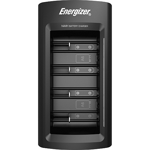 Energizer Recharge Universal Charger for NiMH Rechargeable AA, AAA, C, D, and 9V Batteries 6 Hour Charging - AA, AAA, C, D, 9V - 1 Each (CHFC)