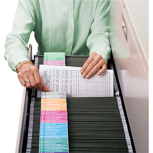 Smead Viewables Premium 3D hanging Folder Tabs and Labels 1.25" Width x 3.50" Length - 25 / Box (64905)