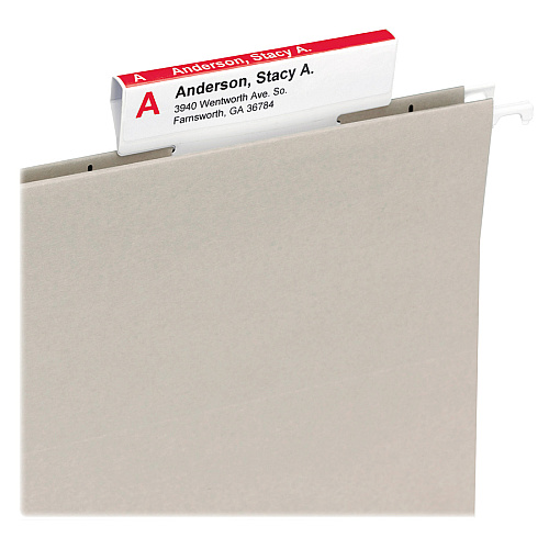 Smead Viewables Premium 3D hanging Folder Tabs and Labels 1.25" Width x 3.50" Length - 25 / Box (64905)