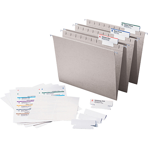 Smead Viewables Premium 3D hanging Folder Tabs and Labels 1.25" Width x 3.50" Length - 25 / Box (64905)