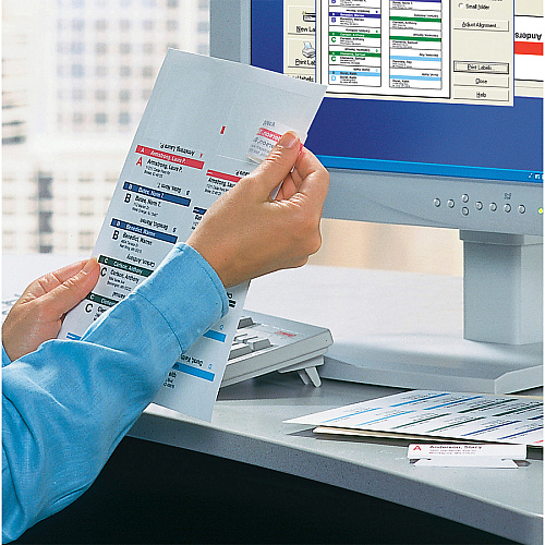 Smead Viewables Premium 3D hanging Folder Tabs and Labels 1.25" Width x 3.50" Length - 25 / Box (64905)