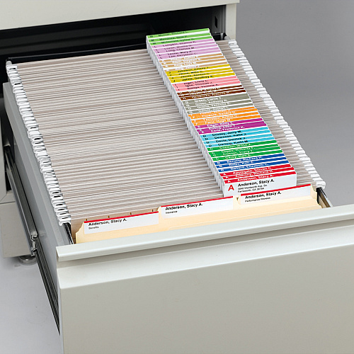 Smead Viewables Premium 3D hanging Folder Tabs and Labels 1.25" Width x 3.50" Length - 25 / Box (64905)