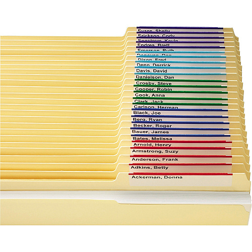 Smead Viewables Premium 3D hanging Folder Tabs and Labels 1.25" Width x 3.50" Length - 25 / Box (64905)