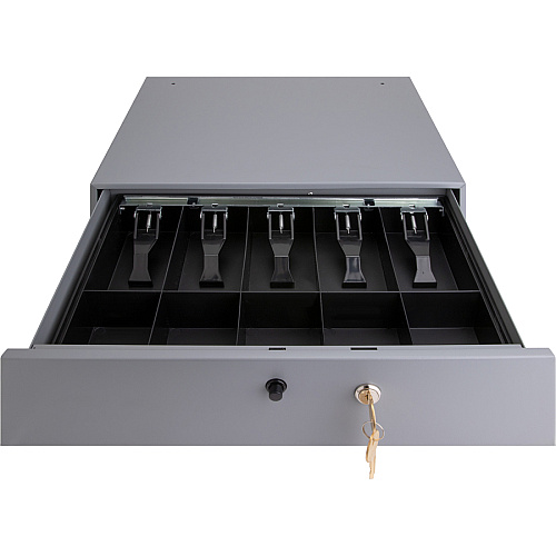 Sparco Removable Tray Cash Drawer Gray - 3.8" Height x 17.8" Width x 15.8" Depth (15504)