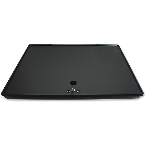 Sparco Locking Cover Money Tray 5 Bill/5 Coin Compartment(s) - Black - 1 Each (15505)