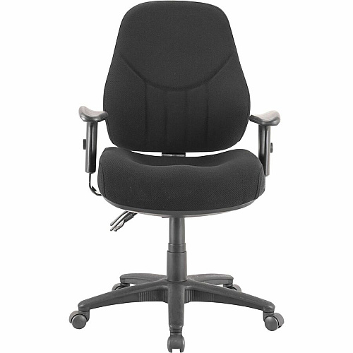 Lorell Bailey High-Back Multi-Task Chair Black Seat Color - Acrylic Seat Material - Black Frame Color - 1 Each (LLR81103)