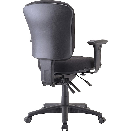Lorell Accord Series Mid-Back Task Chair Black Seat Color - Polyester Seat Material - Black Frame Color - 1 Each (LLR66128)