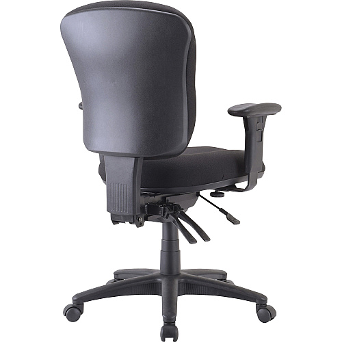 Lorell Accord Series Mid-Back Task Chair Black Seat Color - Polyester Seat Material - Black Frame Color - 1 Each (LLR66128)