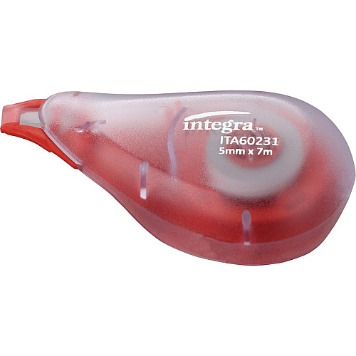 Integra Resist Tear Correction Tape 0.20" Tape Width x 16.40 ft Tape Length - Smoke Dispenser - Tear Resistant - Smoke - 2 / Pack (60231)