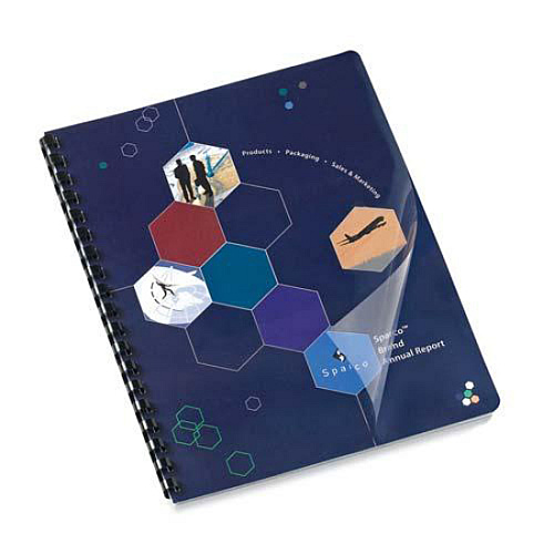 Sparco Presentation Cover 8 3/4" x 11 1/4" - Plastic - Clear - 100 / Pack (18202)