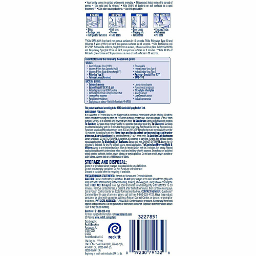 Lysol Crisp Linen Disinfectant Spray To Go Concentrate - 1 fl oz (0 quart) - Crisp Linen Scent - 1 Each - Virucidal, Deodorant - Almond (79132)