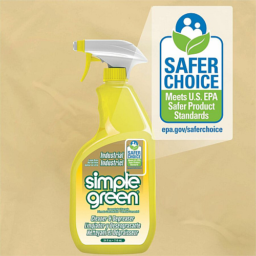 Simple Green Industrial Cleaner/Degreaser For Washable Surface - Concentrate - 24 fl oz (0.8 quart) - Lemon Scent - Recommended For: Coffee Remover, Lipstick Remover, Ink Remover, Grease Remover - Non-toxic - Lemon - 1 Each (14002)