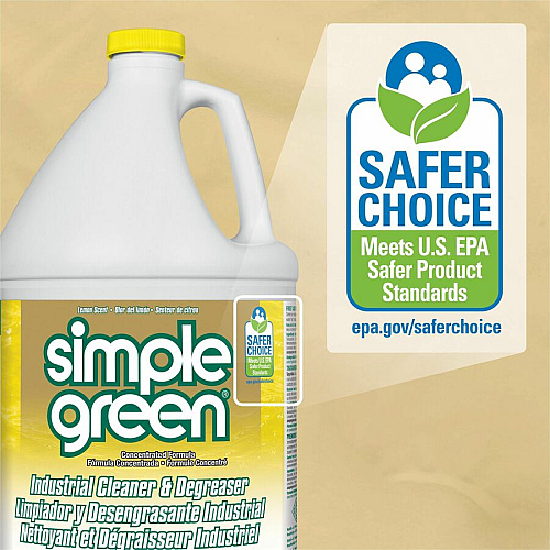 Simple Green Industrial Cleaner/Degreaser For Washable Surface - Concentrate - 128 fl oz (4 quart) - Lemon Scent - Recommended For: Coffee Remover, Lipstick Remover, Ink Remover, Grease Remover - Non-toxic - Lemon - 1 Each (14010)