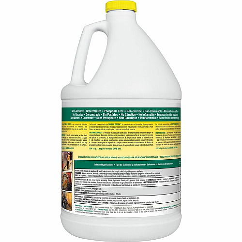 Simple Green Industrial Cleaner/Degreaser For Washable Surface - Concentrate - 128 fl oz (4 quart) - Lemon Scent - Recommended For: Coffee Remover, Lipstick Remover, Ink Remover, Grease Remover - Non-toxic - Lemon - 1 Each (14010)