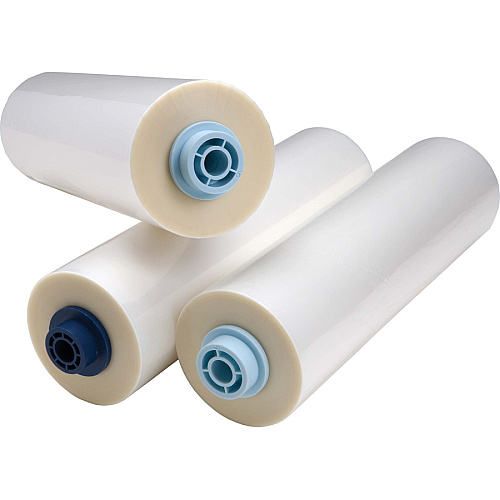 GBC EZ Load Blue End Cap Laminating Roll Film Laminating Pouch/Sheet Size: 25" Width x 500 ft Length x 1.50 mil Thickness - Matte - Clear - Polyester - 1 / Box (3748201EZ)