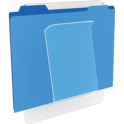 Deflecto Stand-Tall Wall File 10.63" Height x 9.25" Width x 1.75" Depth - Unbreakable, Stackable - Clear - Plastic - 1 Each (65501)