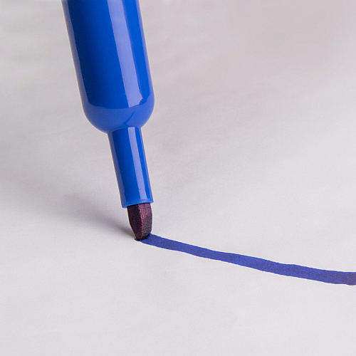 Integra Permanent Chisel Markers Chisel Marker Point - Blue Ink - 1 Dozen (33327)