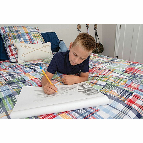 UCreate Medium Weight Sketch Pads 50 Sheets - 18" x 12" Sheet Size - White Paper - Mediumweight, Acid-free - Recycled - 1 Pad (4747)
