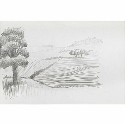 UCreate Medium Weight Sketch Pads 50 Sheets - 18" x 12" Sheet Size - White Paper - Mediumweight, Acid-free - Recycled - 1 Pad (4747)