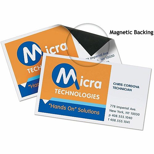 Avery&reg; Magnetic Business Cards, 2" x 3-1/2" , Matte White, 30 Cards (8374) 2" x 3 1/2" - 729 g/m² Grammage - Matte - Sturdy, Magnetic Coated, Perforated - White - 30/Pack - 1 Carton (08374)