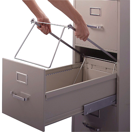 Smead Hanging Folder Frames Letter - 23" to 27" Long - Steel - Gray - 2 / Pack (64870)
