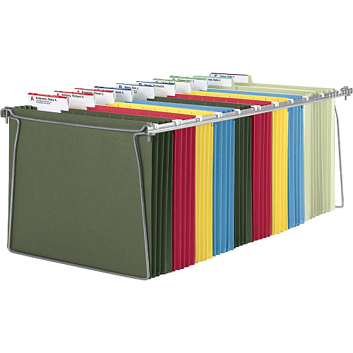 Smead Hanging Folder Frames Letter - 23" to 27" Long - Steel - Gray - 2 / Pack (64870)