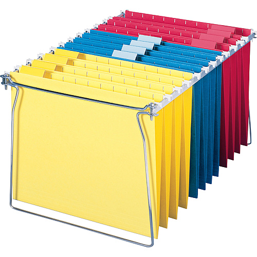 Smead Hanging Folder Frames Letter - 23" to 27" Long - Steel - Gray - 2 / Pack (64870)