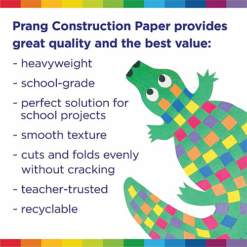 Prang Construction Paper Multipurpose - 24" Width x 18" Length - Orange - 50 / Pack (6617)
