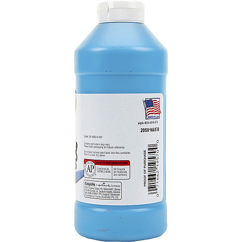 Crayola Portfolio Series Acrylic Paint Brilliant Blue - 16 fl oz - 1 Each (204016570)
