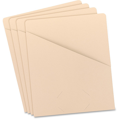 Smead Letter Recycled File Jacket 8 1/2" x 11" - 11 pt. - Manila - 10% Recycled - 25 / Pack (75430)