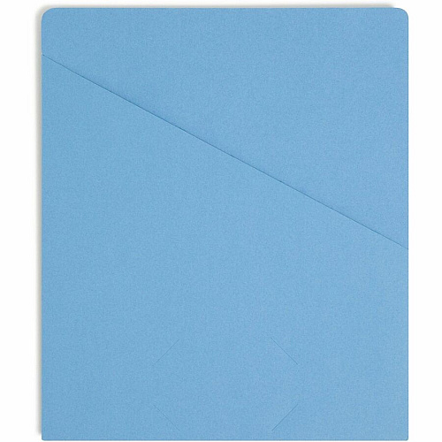 Smead Letter Recycled File Jacket 8 1/2" x 11" - 11 pt. - Manila - Blue - 10% Recycled - 25 / Pack (75431)