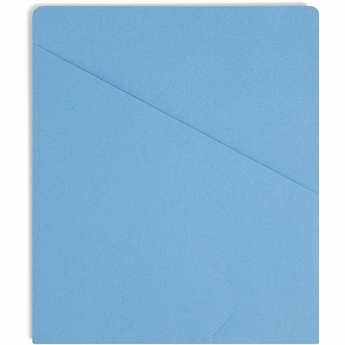 Smead Letter Recycled File Jacket 8 1/2" x 11" - 11 pt. - Manila - Blue - 10% Recycled - 25 / Pack (75431)