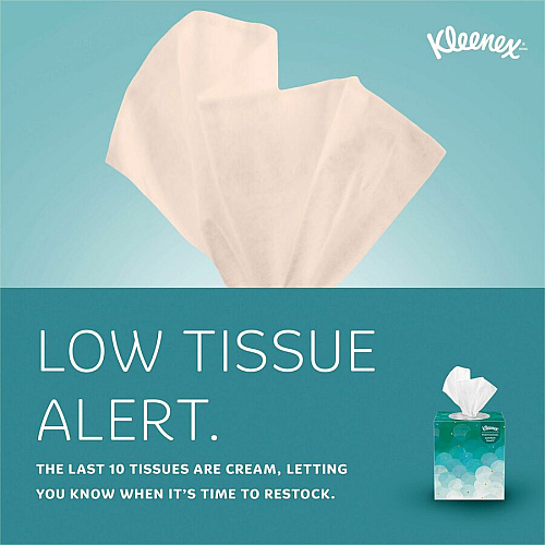 Kleenex Professional Facial Tissue Cube for Business 2 Ply - 8.40" Width x 8" Length - White - 95 / Box (21270)
