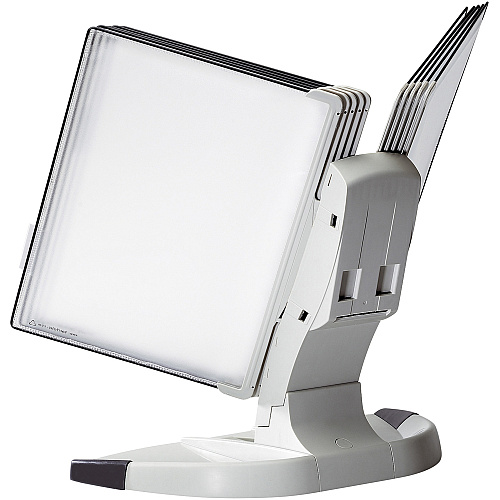 Tarifold Modular Desktop Reference System Desktop - 10 Panels - Removable Sleeve, Wire-reinforced - White - 1 Each (TD271)