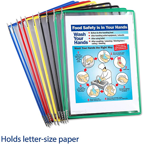 Djois by Tarifold Pivoting Pockets for Wall or Desk Systems Support Letter 8.50" x 11" Media - Pivot, Flexible - 10 / Pack (P090)