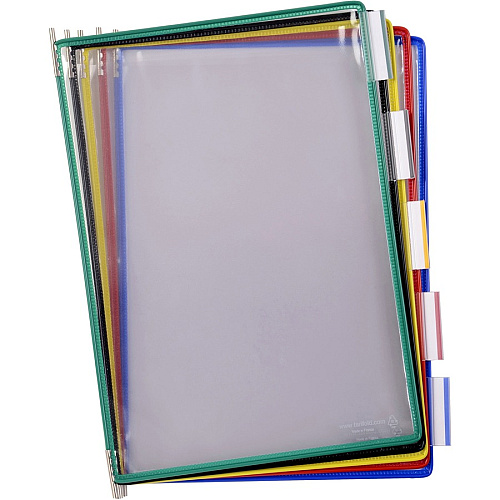 Djois by Tarifold Pivoting Pockets for Wall or Desk Systems Support Letter 8.50" x 11" Media - Pivot, Flexible - 10 / Pack (P090)
