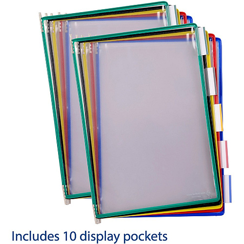 Djois by Tarifold Desktop Reference System Desktop - 10 Panels - Wire-reinforced - 1 Each (D291)