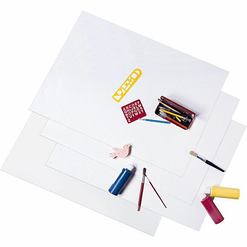 UCreate Coated Poster Board Printing - 22" Width x 28" Length - White - 50 / Carton (54605)