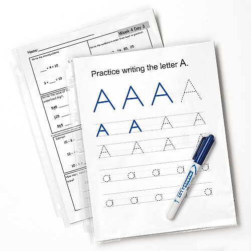 Avery&reg; Standard Weight Sheet Protectors 10 x Sheet Capacity - For Letter 8 1/2" x 11" Sheet - 3 x Holes - Ring Binder - Top Loading - Rectangular - Semi Clear - Polypropylene - 10 / Pack (75540)