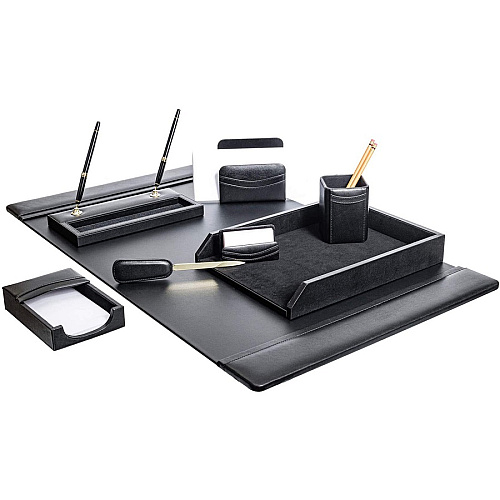 Dacasso Leather 8-Piece Desk Set 1 Each (D1012)