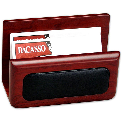 Dacasso Rosewood & Leather Desk Set 1 Each (D8020)