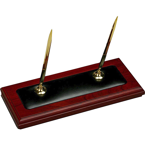Dacasso Rosewood & Leather Desk Set 1 Each (D8020)