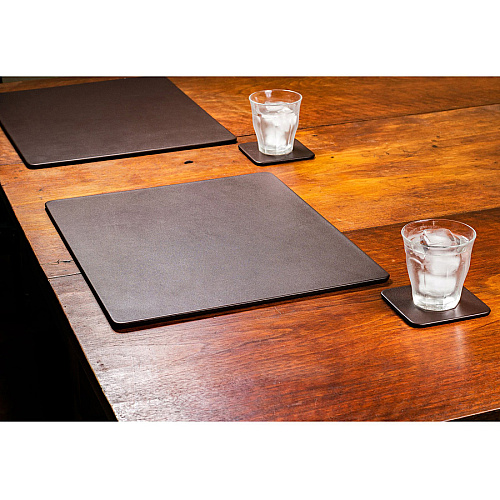 Dacasso Leather Conference Table Pad 17" Width x 14" Depth - Felt Backing - Leather - 1 Each (P3410)