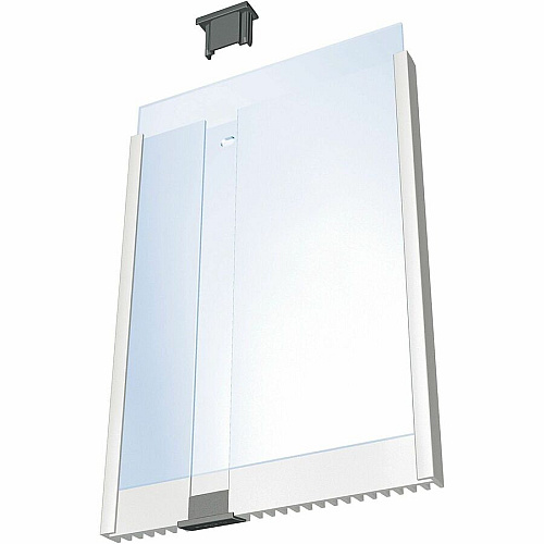 DURABLE Aluminum/Acrylic Information Sign Panel 6.1" Width x 8.5" Height - Wall Mountable - Indoor - Acrylic, Aluminum - 1 Each (480323)